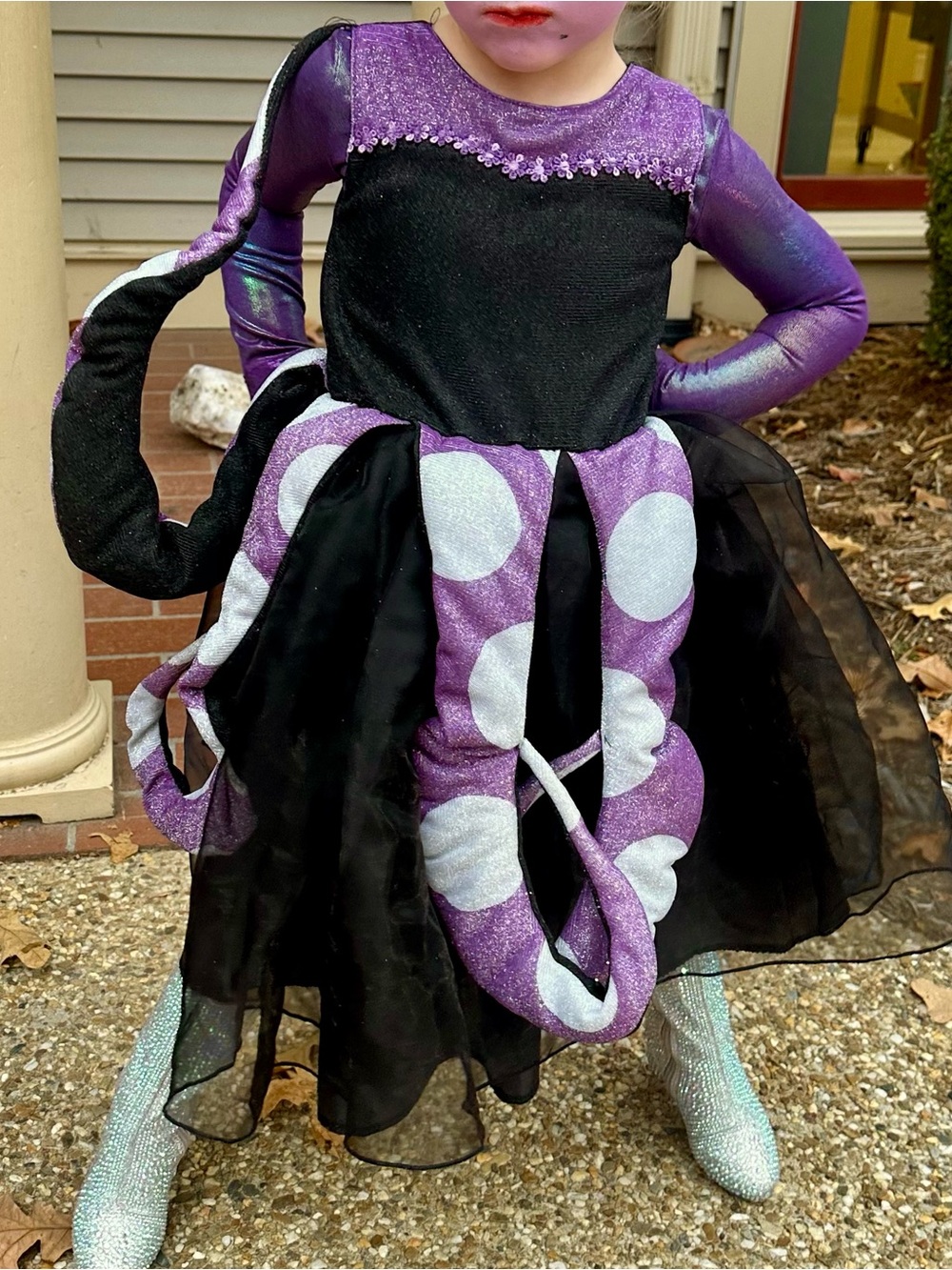Ursula Purple Polka Octopus Kids Costume